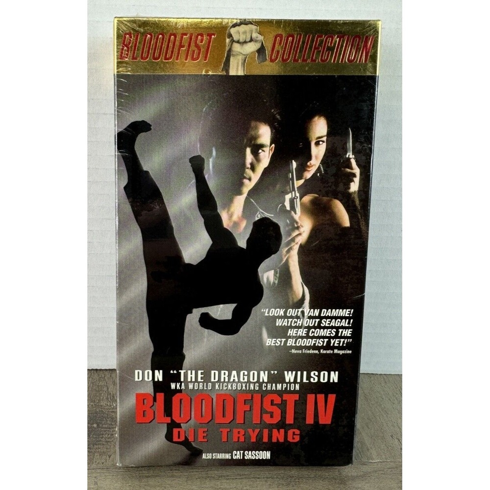BLOODFIST IV Die Trying ~ Action Martial Arts Movie Don Wilson New Sealed VHS